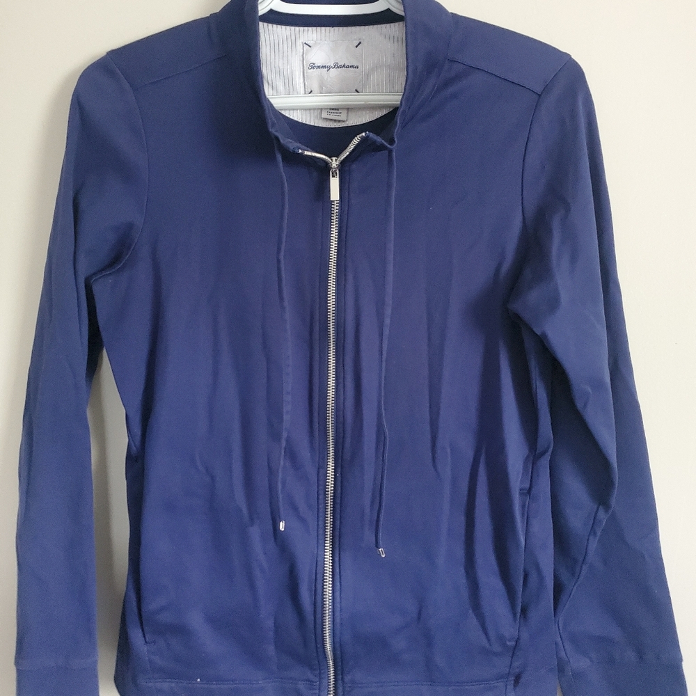 Tommy Bahamas Sweatshirt Full Zip Navy Blue Size - S